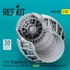 RESKIT RSU32-0152 F-15 Eagle/Strike Eagle (A,B,C,D,E early,J) F100-PW-220 closed exhaust nozzles for Tamiya kit (3D Printed) 1/32